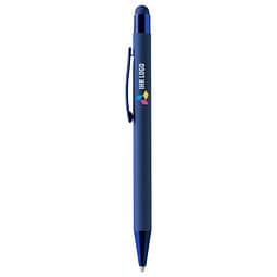 Metall Softtouch Kugelschreiber, blau