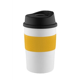 METMAXX® Thermobecher CremaCoffeeHouse, 300 ml, schwarz/gelb