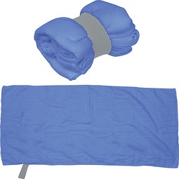 Mikrofaser Handtuch mit Gummiband , blau