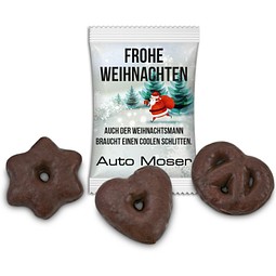 Mini Dreierlei im Werbetütchen, Folie weiß, inkl. Druck