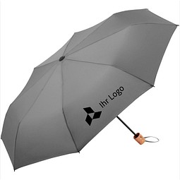 FARE® Taschenschirm ÖkoBrella Shopping, grau
