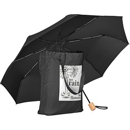 FARE® Taschenschirm Perla Shopping, schwarz