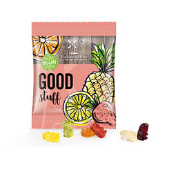 Trolli Minitüte Vegane Gummibärchen, 12 g, inkl. Druck, Folie weiß