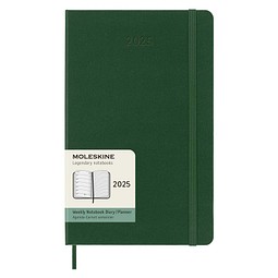 Moleskine Hardcover 12 Monate Wochenkalender L, myrtengrün