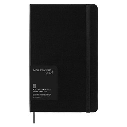 Moleskine Large Smart Notizbuch – liniert, schwarz