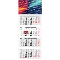 Geiger-Notes Monatskalender Forum Light 4 Bestseller, inkl. Druck, hellgrau