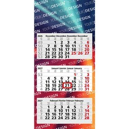 Geiger-Notes Monatskalender Maxi Light 3 Bestseller, Benelux, inkl. Druck, hellgrau