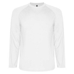 Montecarlo Langarm-Sport-Shirt für Kinder, weiss, 8