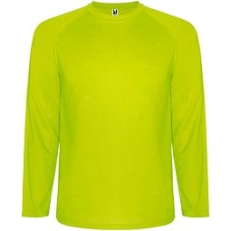 Montecarlo Langarm Sport-Shirt für Männer, Fluor Yellow, M