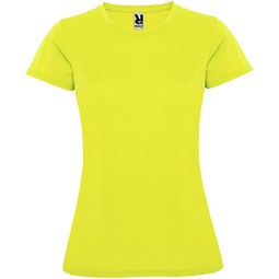 Montecarlo Sport T-Shirt für Damen, Fluor Yellow, M