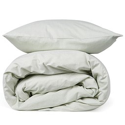 Montgomery Premium-Baumwollbettwäsche, 4er-Set, grün, weiß