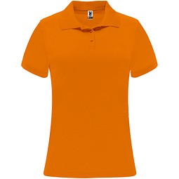 Monzha Sport Poloshirt für Damen, Fluor Orange, 2XL