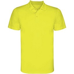 Monzha Sport Poloshirt für Kinder, Fluor Yellow, 8
