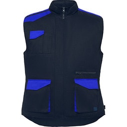 Multipocket Arbeitsweste Armada in Farbkombination, XXXL, navy/royalblau