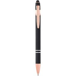 Nanna Kugelschreiber mit Roségold Finish, schwarz