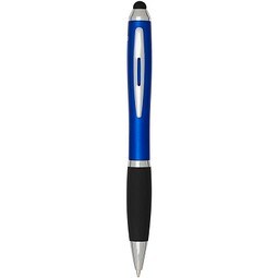 Nash RCS Stylus Kugelschreiber aus recyceltem Kunststoff mit farbigem Schaft und schwarzem Griff (blaue Tinte), royalblau