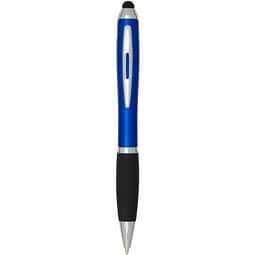 Nash RCS Stylus Kugelschreiber aus recyceltem Kunststoff mit farbigem Schaft und schwarzem Griff (schwarze Tinte), royalblau