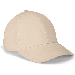 NATHAN. Kappe aus 100 % Baumwolle (260 g/m²) mit 6 Paneelen, Beige