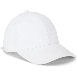 NATHAN. Kappe aus 100 % Baumwolle (260 g/m²) mit 6 Paneelen, Weiß