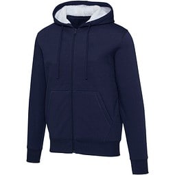 Natron 320 g/m² Sherpa-Kapuzenjacke mit Reißverschluss, navy, 3XL