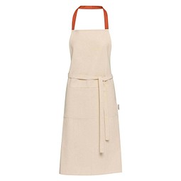 Nia 200 g/m² Schürze aus recycelter Baumwolle, Brick