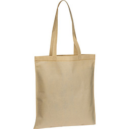 Non Woven Tasche mit langen Henkeln, beige
