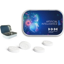 Nostalgiedose, 60 g, Vivil Friendship, weiß, inkl. Druck