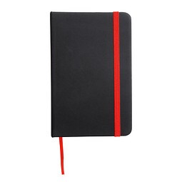 Notizbuch LECTOR im DIN-A6-Format,rot, schwarz