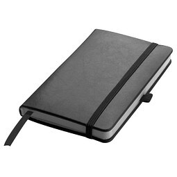 Notizbuch Retro, DIN A6, liniert, schwarz