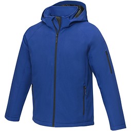 Notus wattierte Softshell Herrenjacke, blau, 3XL