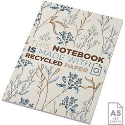 Novella Austen A5 Softcover Notizbuch aus Recyclingmaterial – 50 Blatt, elfenbeinweiß