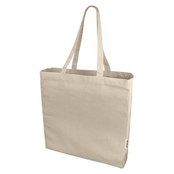 Odessa 220 g/m² recycelte Baumwoll Tragetasche 13L, natur