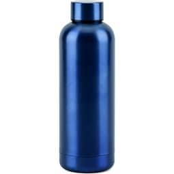 ODIN METTALIC. Flasche aus 90% recyceltem Edelstahl 550 mL, Dunkelblau