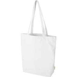 Odisha 180 g/m² OCS Bio-Tragetasche mit breitem Boden 11L, weiss