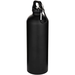 Oregon 750 ml matte RCS-zertifizierte, einwandige Trinkflasche aus recyceltem Edelstahl mit Karabinerhaken, schwarz