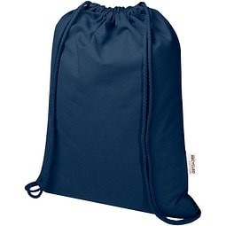 Oregon Blend 140 g/m² GRS-recycelter Turnbeutel 5 L, navy