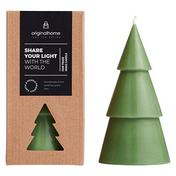 Originalhome Weihnachtsbaum Kerze L, heather grün