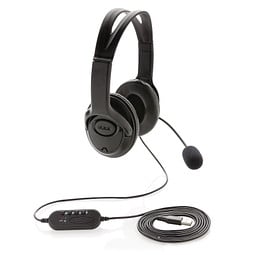 XD COLLECTION Over-Ear Headset mit Kabel, schwarz