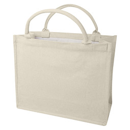 Page 500 g/m² recycelte Tragetasche, Oatmeal