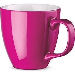 PANTHONY. Becher aus hydroglasiertem Porzellan, 450 ml, Dunkelrosa