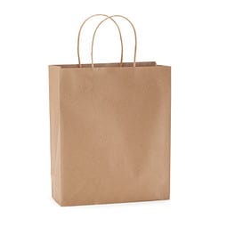 Papier Tragetasche Recycled medium, natur