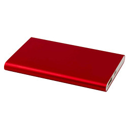 Pep 4000 mAh Type-C Powerbank aus recyceltem Aluminium, rot