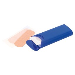Pflasterbox Care, Blau/Frosted