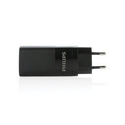Philips 65W Ultra-Schnell-PD 3-Port-USB-Wandladegerät, schwarz