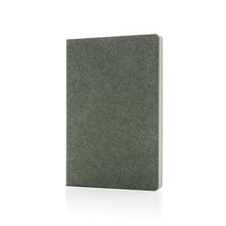 Phrase GRS-zertifiziertes A5-Notizbuch aus recyceltem Filz, grün