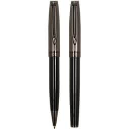 Pierre Cardin® ODETTE SET aus Kugelschreiber und Füllfederhalter, schwarz/gunmetal