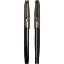 Pierre Cardin® ODETTE SET aus Rollerball Pen und Füllfederhalter, schwarz/gunmetal