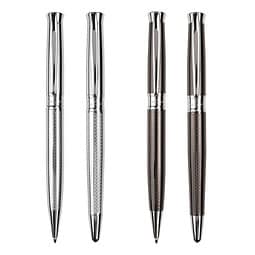 Pierre Cardin® ROI Set aus Kugelschreiber und Rollerball Pen, silber