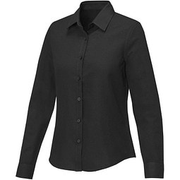 Pollux Damenbluse mit langen Ärmeln, schwarz, XL