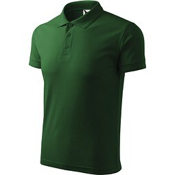 Polohemd Herren Pique Polo, XL, flaschengrün